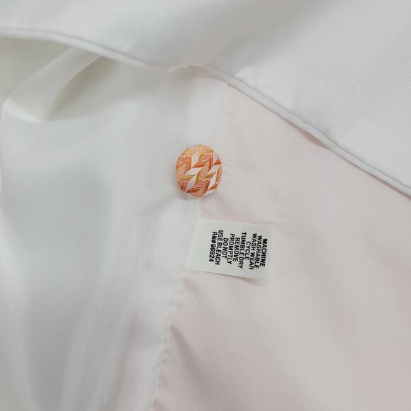 JEAN YAES PARIS Pour L Homme Medium Formal Wedding Tuxedo Prom Vest Orange - Picture 7 of 8